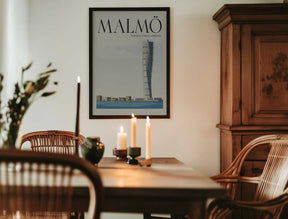 Malmö Travel Poster Poster