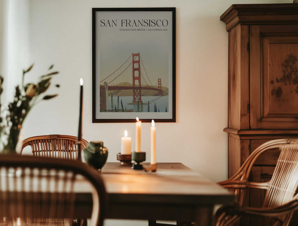 San Fransisco Travel Poster Poster