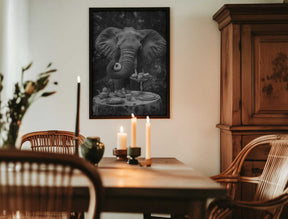 Elephant’s Doughnut Delight Poster