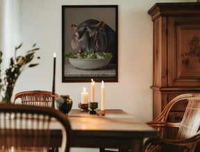 Hippo’s Green Feast Poster