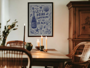 Let's Drink Champagne Poster