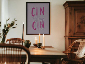 Cin Cin Pink Poster
