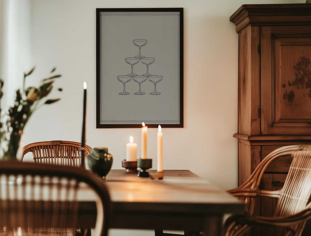 Glass Stack Poster