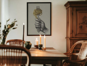 Spaghetti On a Fork Poster