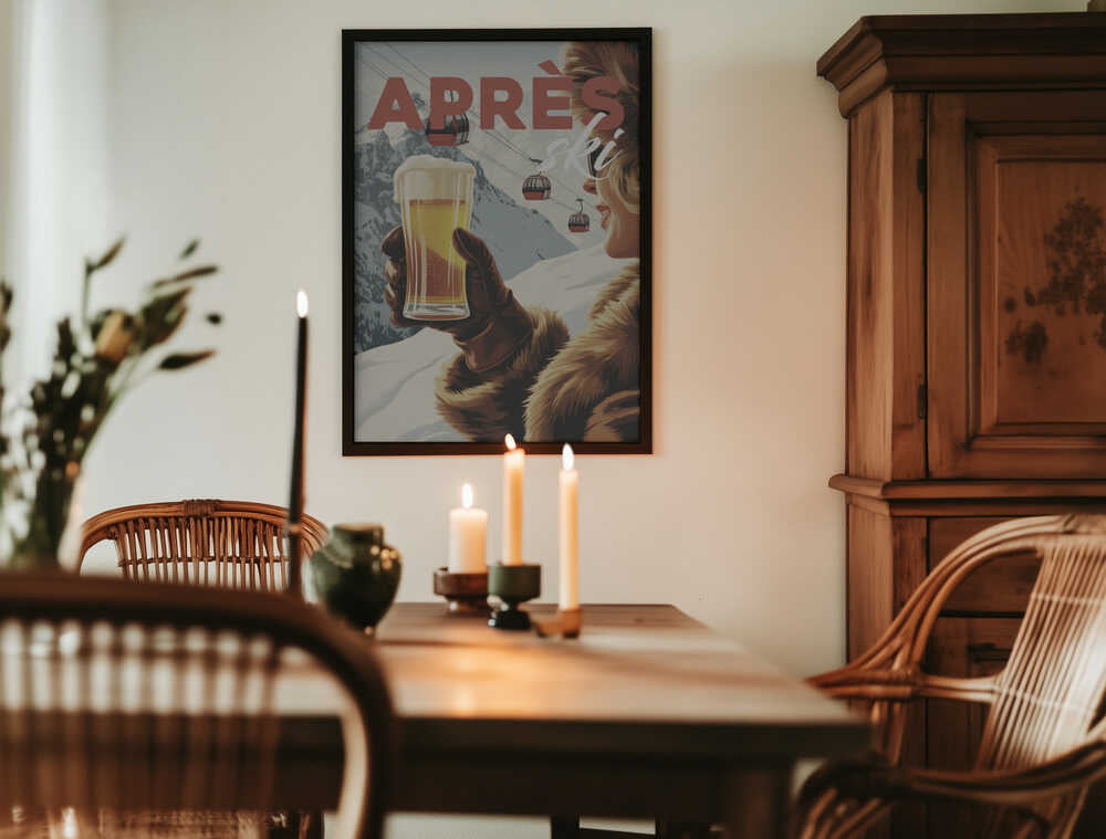 Apres Ski Alpine Poster