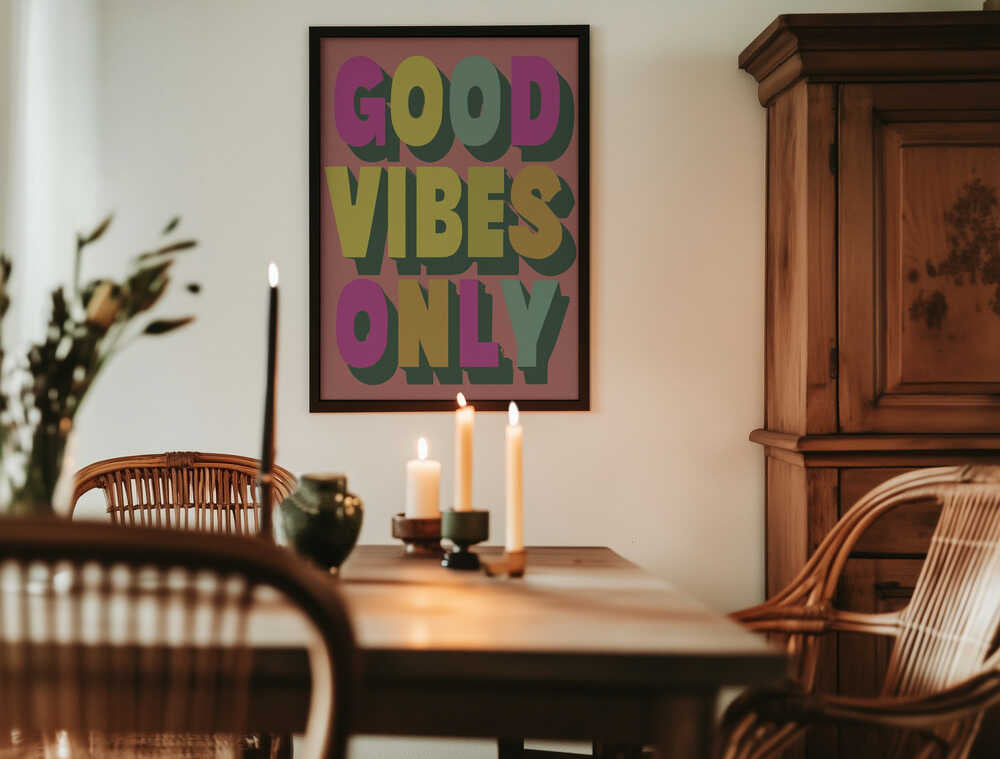 Good Vibes Only No 3 Poster
