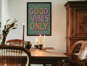 Good Vibes Only No 4 Poster