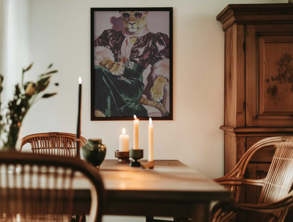 Party Lioness Poster