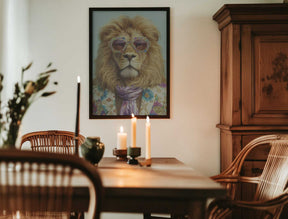 Groovy Lion Poster