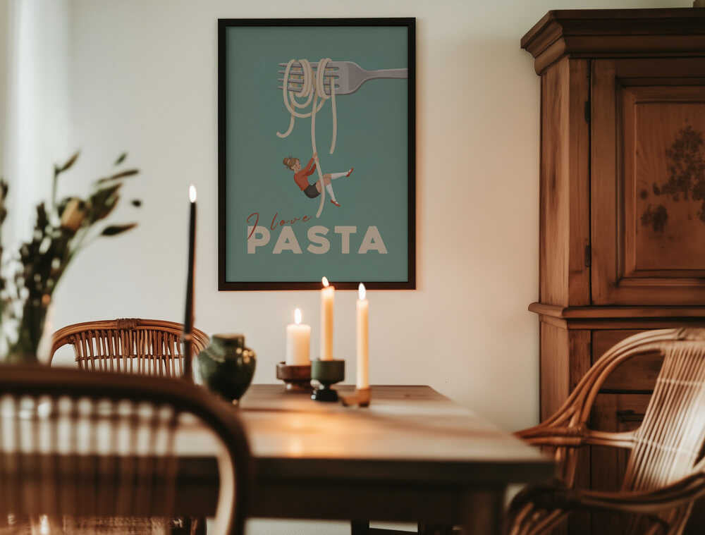 I Love Pasta Poster