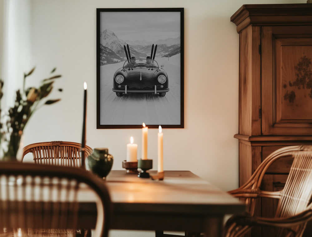 Driving In the Alps Poster