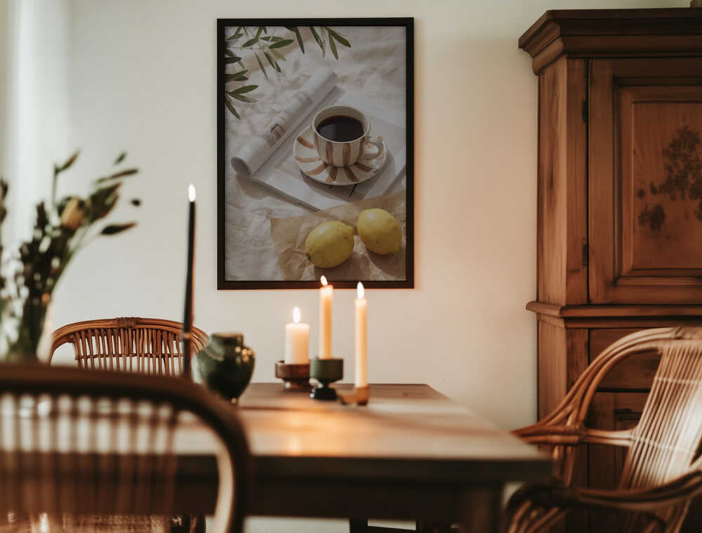 Coffee and Lemons Poster