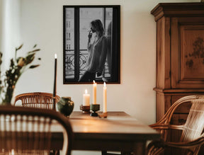 Smoking By the Window Poster