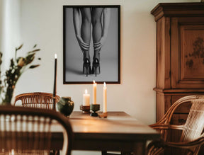 High Heels and Fishnet Stockings Poster
