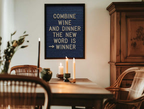 Combine Wine and Dinner Poster