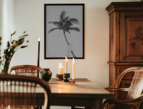 Palm Surfboard Poster