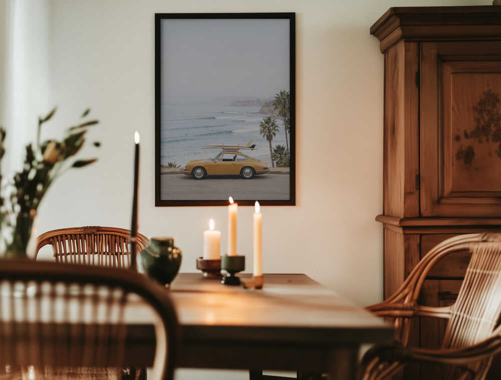 Porsche Coast Poster