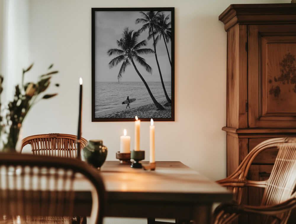 Surfer Walk Poster