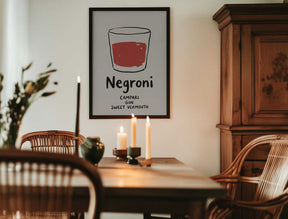 Negroni Sketch Poster