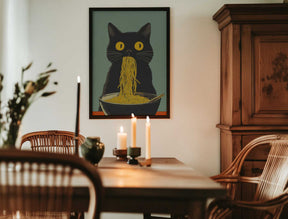 Noodle Cat No 5 Poster