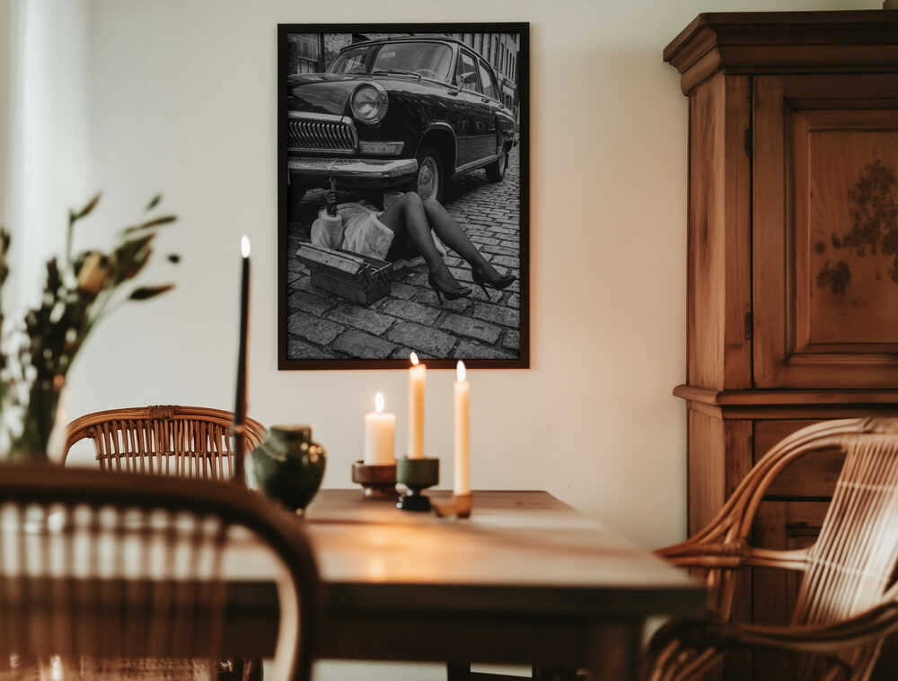 Fixing the Car Poster