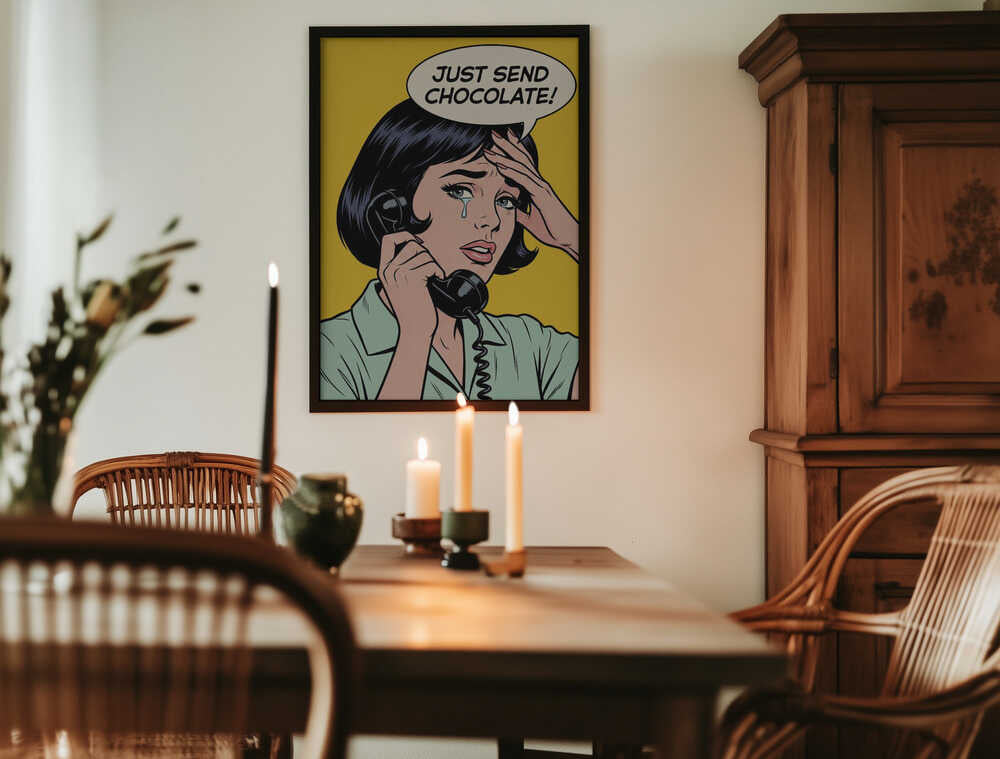 Just Send Chocolate Poster