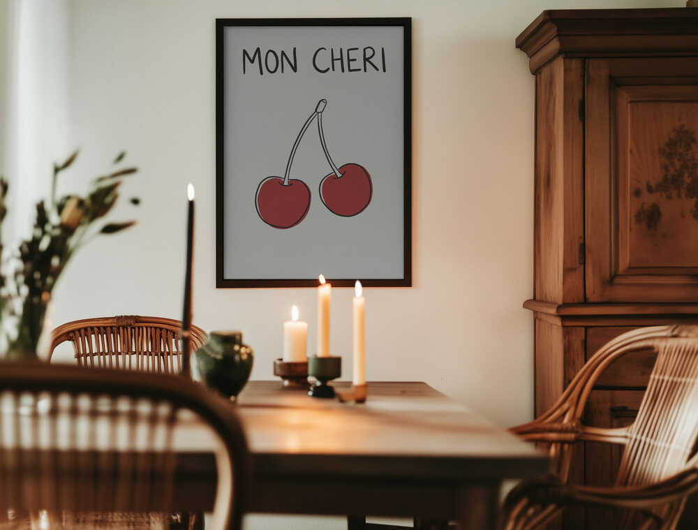 Mon Cheri Sketch Poster