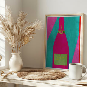 Pink Champagne Poster - Corkframes.com