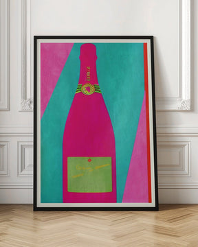 Pink Champagne Poster - Corkframes.com