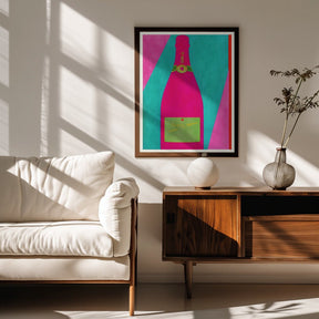 Pink Champagne Poster - Corkframes.com