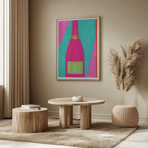 Pink Champagne Poster - Corkframes.com