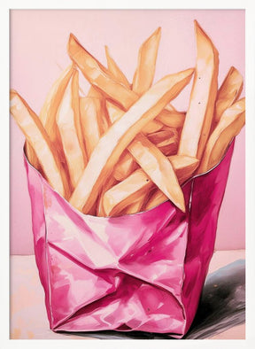 Pink Fries Poster - Corkframes.com