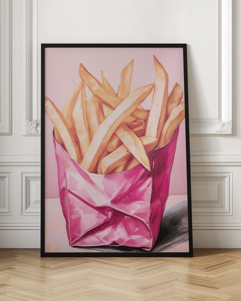 Pink Fries Poster - Corkframes.com