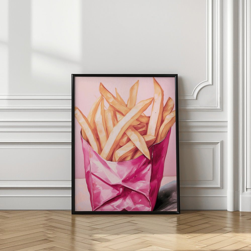 Pink Fries Poster - Corkframes.com