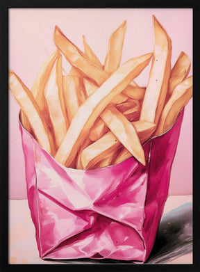 Pink Fries Poster - Corkframes.com