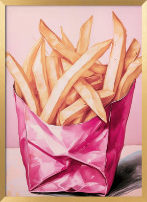 Pink Fries Poster - Corkframes.com