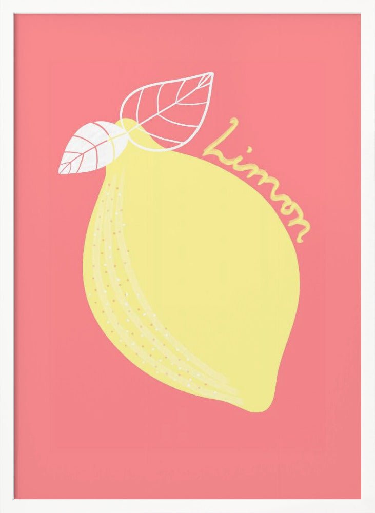 Pink Limon Poster - Corkframes.com