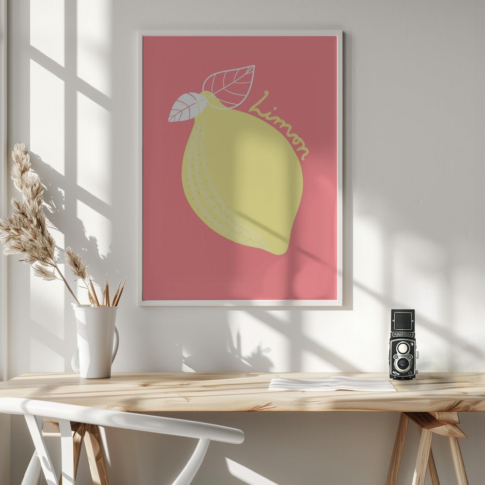 Pink Limon Poster - Corkframes.com