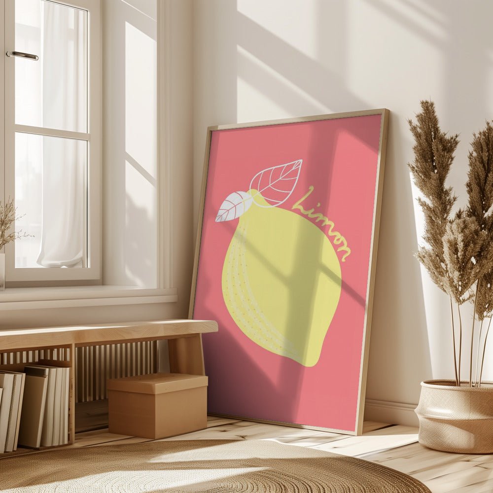 Pink Limon Poster - Corkframes.com