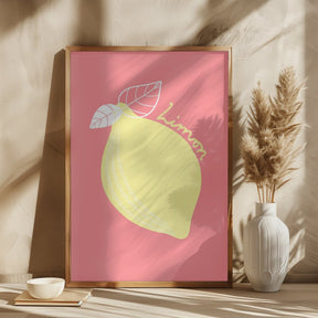 Pink Limon Poster - Corkframes.com