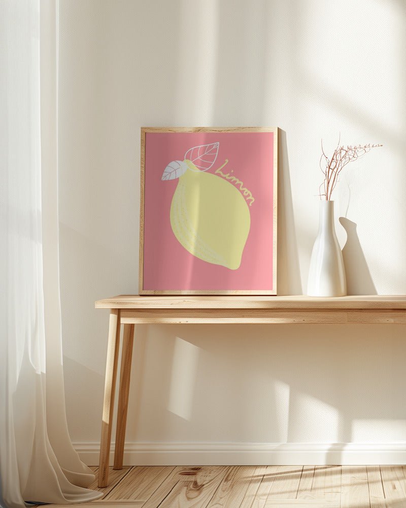 Pink Limon Poster - Corkframes.com