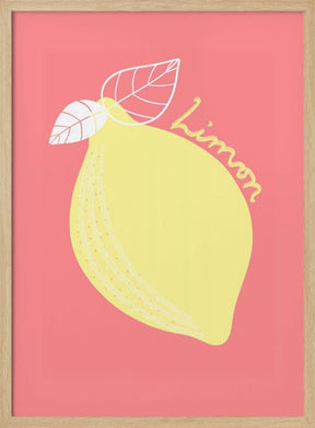 Pink Limon Poster - Corkframes.com