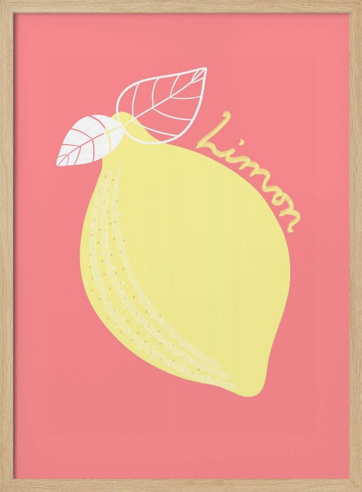 Pink Limon Poster - Corkframes.com