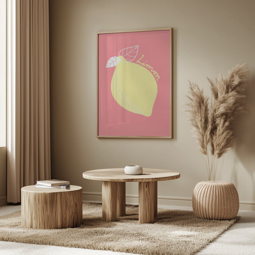 Pink Limon Poster - Corkframes.com