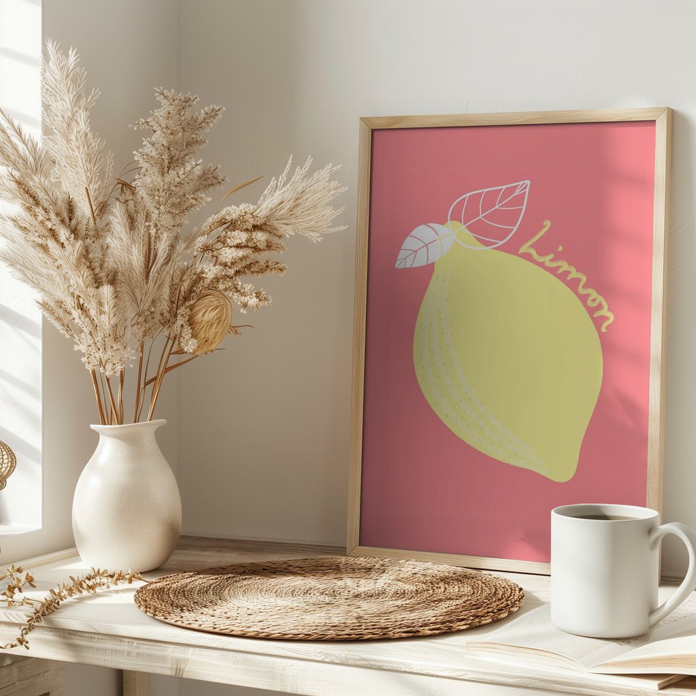 Pink Limon Poster - Corkframes.com