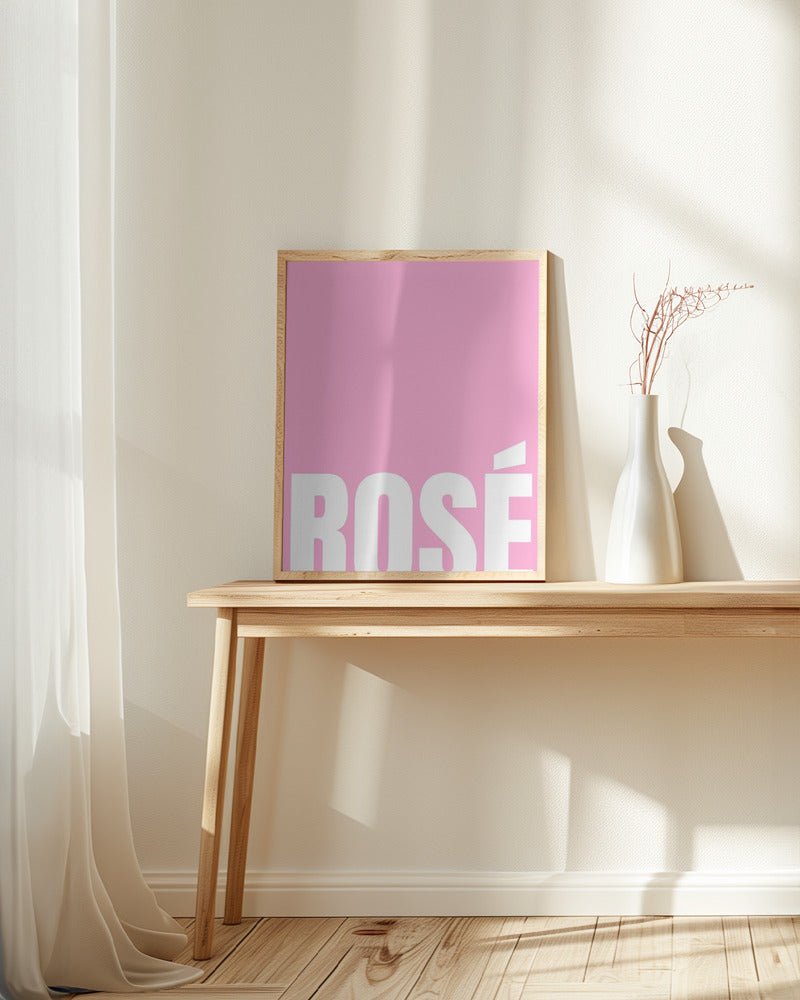 Pink Rosé Poster - Corkframes.com