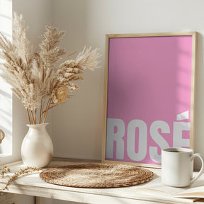 Pink Rosé Poster - Corkframes.com