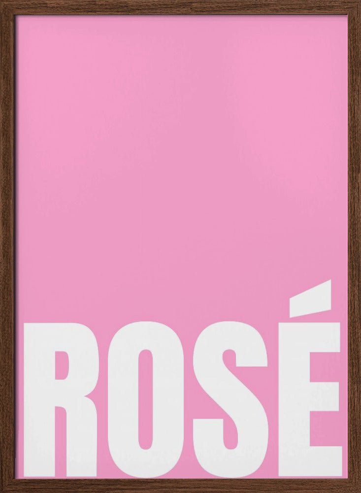 Pink Rosé Poster - Corkframes.com