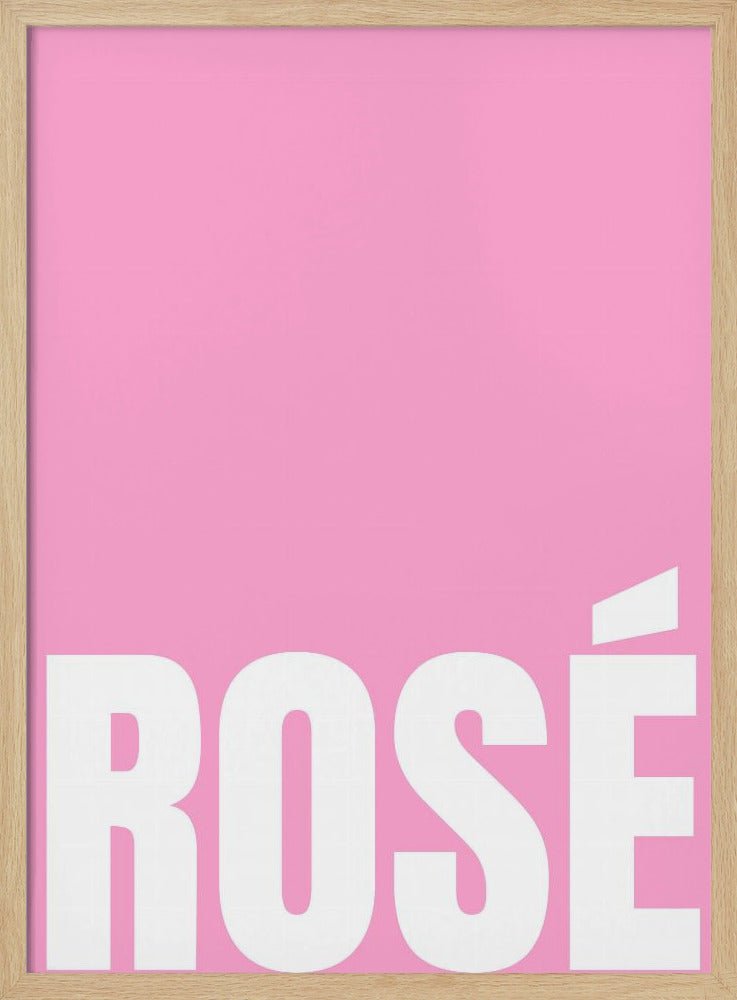 Pink Rosé Poster - Corkframes.com