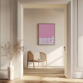 Pink Rosé Poster - Corkframes.com